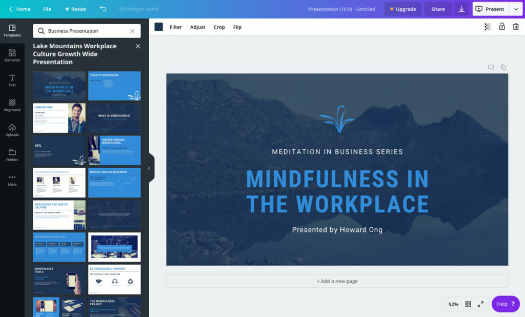 Alternativa a power point CANVA
