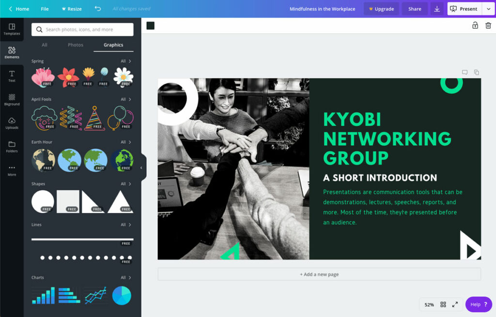 Alternativa a power point CANVA